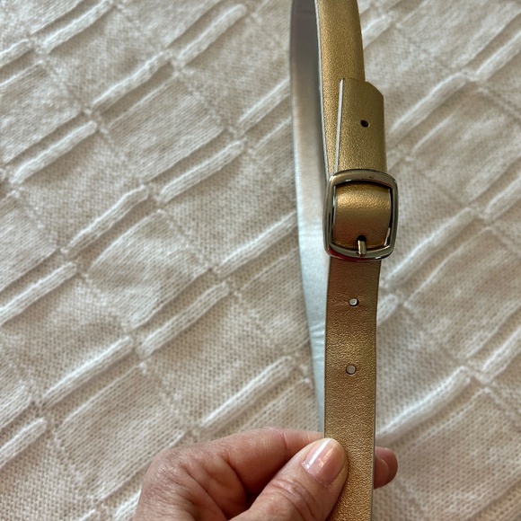 Silver or gold reversible belt - Picture 2 of 3